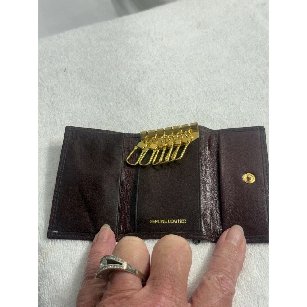 Fiocchi Italy Maroon Cash/Card/Key Holder